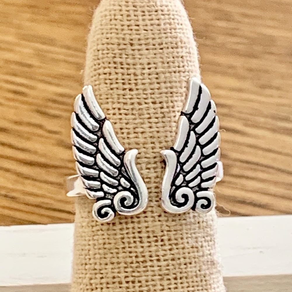 Icarus Wings Sterling Silver Ring Adjustable NEW